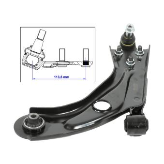 Bras de liaison, suspension de roue avant gauche MOOG CI-WP-13991