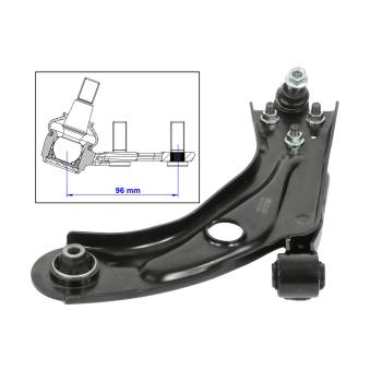 Bras de liaison, suspension de roue avant gauche MOOG PE-WP-14685