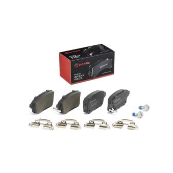 Jeu de 4 plaquettes de frein arrière BREMBO