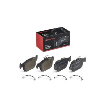 Jeu de 4 plaquettes de frein arrière BREMBO