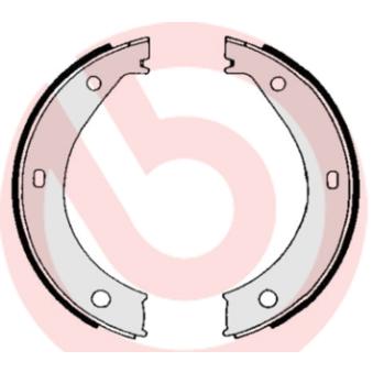 Jeu de mâchoires de frein, frein de stationnement BREMBO S 06 503