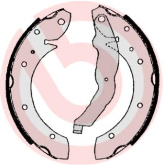 Jeu de mâchoires de frein BREMBO