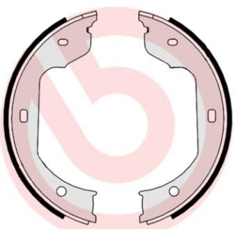 Jeu de mâchoires de frein, frein de stationnement BREMBO