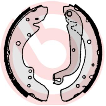 Jeu de mâchoires de frein BREMBO