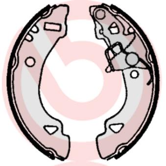 Jeu de mâchoires de frein BREMBO S 23 512