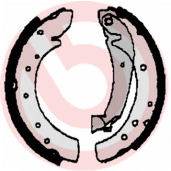 Jeu de mâchoires de frein BREMBO