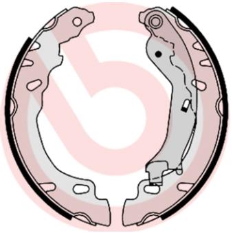 Jeu de mâchoires de frein BREMBO