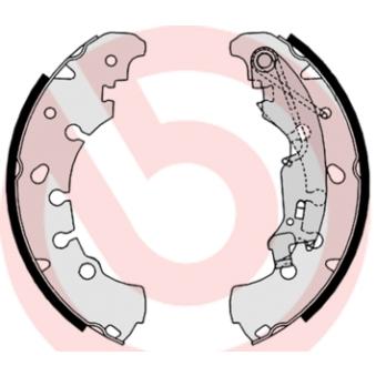 Jeu de mâchoires de frein BREMBO