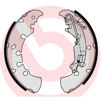 Jeu de mâchoires de frein BREMBO