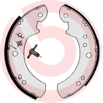 Jeu de mâchoires de frein BREMBO