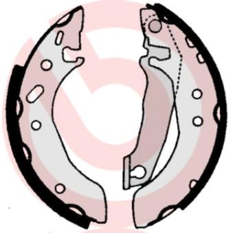 Jeu de mâchoires de frein BREMBO