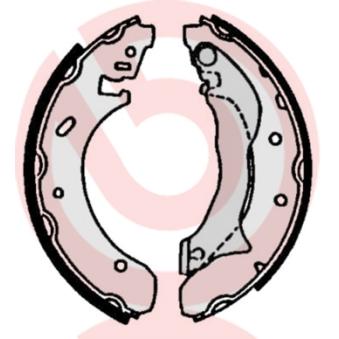 Jeu de mâchoires de frein BREMBO