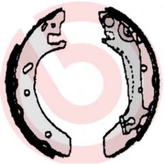 Jeu de mâchoires de frein BREMBO