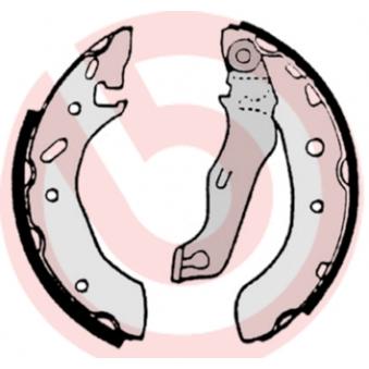 Jeu de mâchoires de frein BREMBO