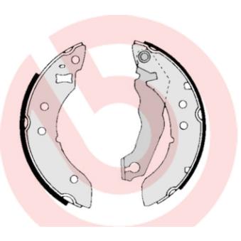 Jeu de mâchoires de frein BREMBO