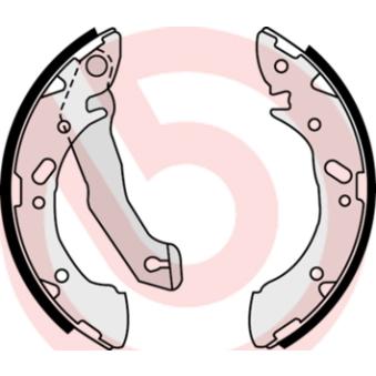 Jeu de mâchoires de frein BREMBO