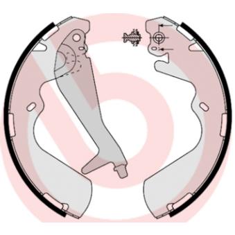 Jeu de mâchoires de frein BREMBO