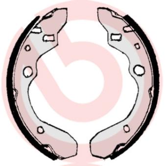 Jeu de mâchoires de frein BREMBO