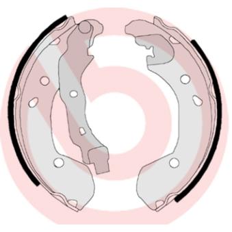 Jeu de mâchoires de frein BREMBO