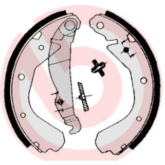 Jeu de mâchoires de frein BREMBO