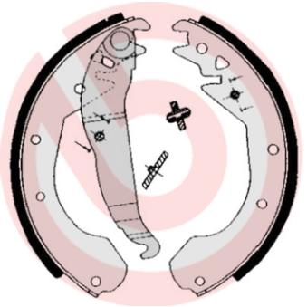 Jeu de mâchoires de frein BREMBO