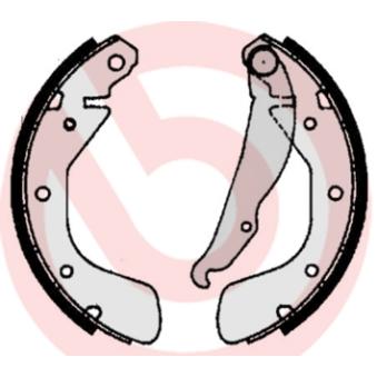 Jeu de mâchoires de frein BREMBO