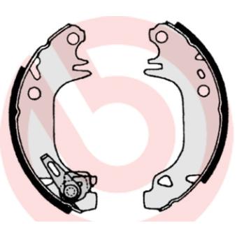 Jeu de mâchoires de frein BREMBO