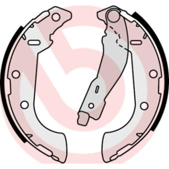 Jeu de mâchoires de frein BREMBO