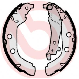 Jeu de mâchoires de frein BREMBO