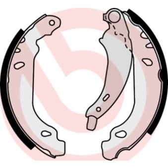 Jeu de mâchoires de frein BREMBO