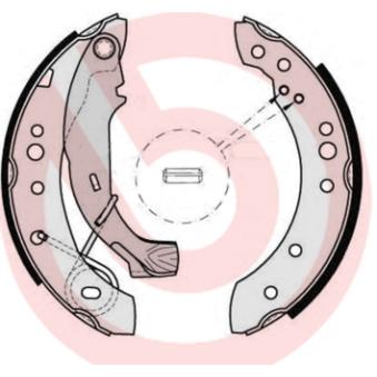 Jeu de mâchoires de frein BREMBO S 61 526