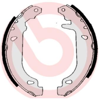 Jeu de mâchoires de frein BREMBO