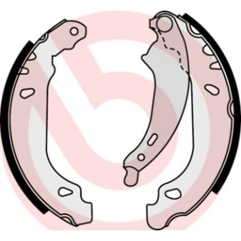 Jeu de mâchoires de frein BREMBO