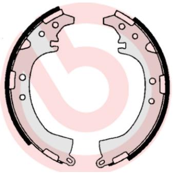 Jeu de mâchoires de frein BREMBO