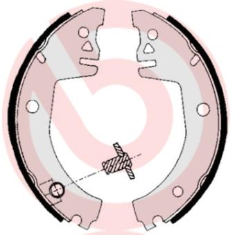 Jeu de mâchoires de frein BREMBO