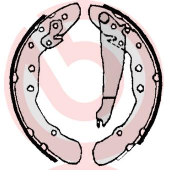 Jeu de mâchoires de frein BREMBO