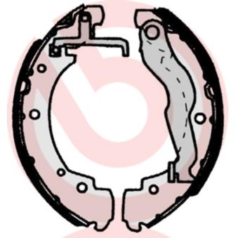 Jeu de mâchoires de frein BREMBO