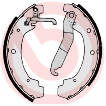 Jeu de mâchoires de frein BREMBO