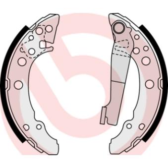 Jeu de mâchoires de frein BREMBO S 85 535