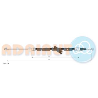 Tirette à câble, frein de stationnement ADRIAUTO