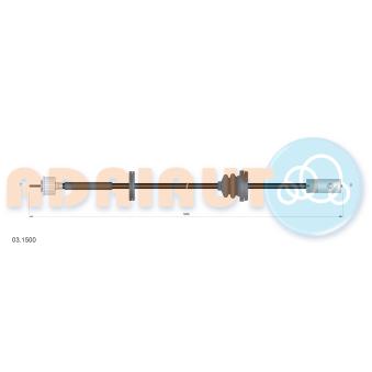 Câble flexible de commande de compteur ADRIAUTO 03.1500