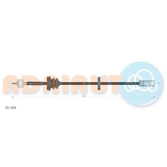 Câble flexible de commande de compteur ADRIAUTO 03.1504