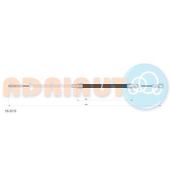 Tirette à câble, frein de stationnement ADRIAUTO 05.0215