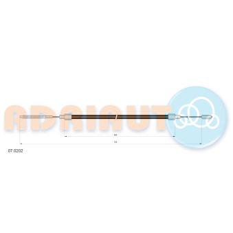 Tirette à câble, frein de stationnement arrière gauche ADRIAUTO 07.0202