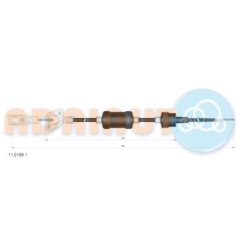 Tirette à câble, commande d'embrayage ADRIAUTO