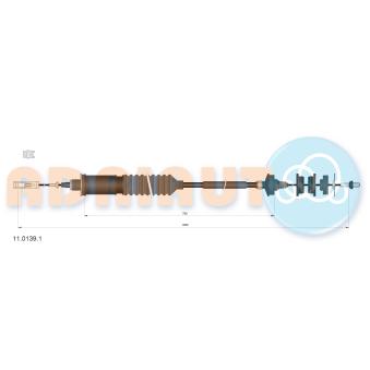 Tirette à câble, commande d'embrayage ADRIAUTO
