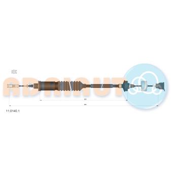 Tirette à câble, commande d'embrayage ADRIAUTO