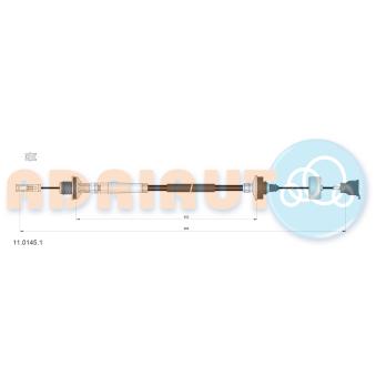 Tirette à câble, commande d'embrayage ADRIAUTO