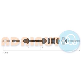 Tirette à câble, commande d'embrayage ADRIAUTO