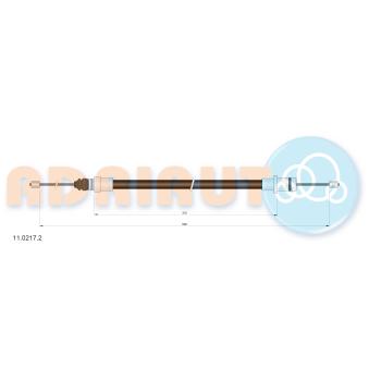 Tirette à câble, frein de stationnement ADRIAUTO